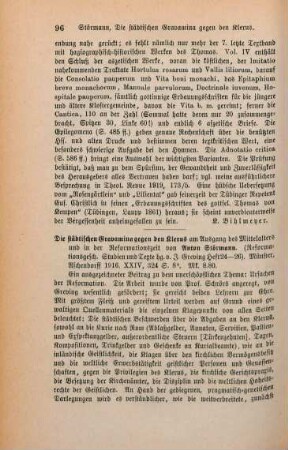 96-97 [Rezension] Störmann, Anton, Die städtischen Gravamina gegen den Klerus am Ausgange des Mittelalters und in der Reformationszeit