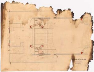 Roxy-Palast, Berlin-Schöneberg: Grundriss 1. OG - Lüftung, 1:50