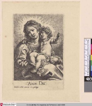 [Maria mit dem Jesuskind: Amor Dei; Virgin and Child on her Lap]