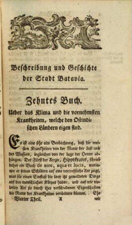 Beschreibung und Geschichte der Hauptstadt in dem Holländischen Ostindien Batavia : nebst geographischen, politischen und physikalischen Nachrichten von der Insel Java, 4