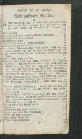 Vollständiges Register