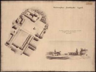 Staatstheater Kassel: (Lichtpause von Inv.Nr. 35784): Isometrie Standpunkt 3