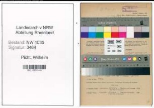 Entnazifizierung Wilhelm Picht , geb. 12.08.1896 (Kaufmaennischer Angestellter)