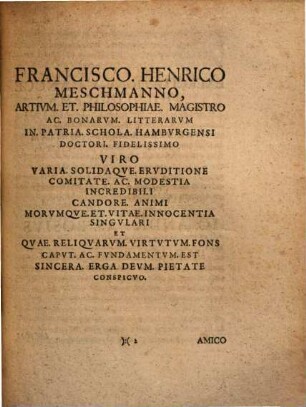 Io. Andreae Bosii exercitatio philologica in II. Ep. ad Timoth. II. comma XXII.