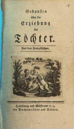 Gedanken über die Erziehung der Töchter
