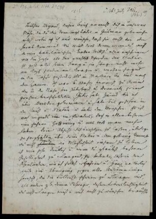 Brief von Wilhelm Grimm an Paul Wigand