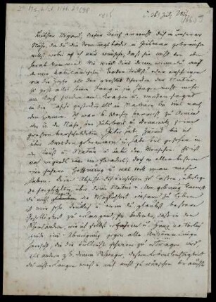Brief von Wilhelm Grimm an Paul Wigand