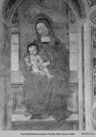 Thronende Madonna mit Kind