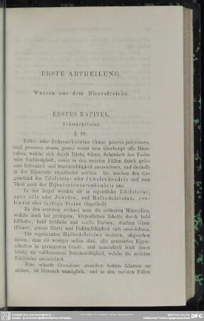 Erste Abtheilung. Waaren aus dem Mineralreiche
