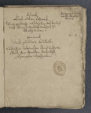 [Marquart von Lindau:] Auslegung des Traums Nabuchodonozors