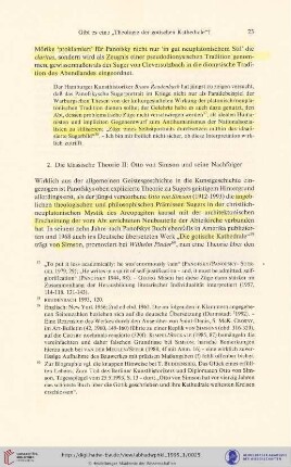 2. Die klassische Theorie II: Otto von Simson und seine Nachfolger