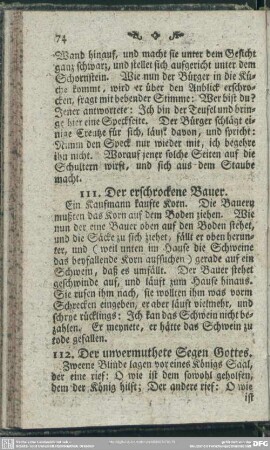 112. Der unvermuthete Segen Gottes