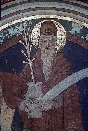 Thronende Madonna und Propheten