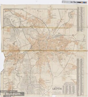 Plan von Leipzig