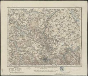 Bl. 428: Aachen, 1903 : 428 : Aachen. - Aufgenommen 1893, einz. Nachtr. 1899, hrsg. 1903. - Berlin , 1903. - 1 Kt. : mehrfarb.