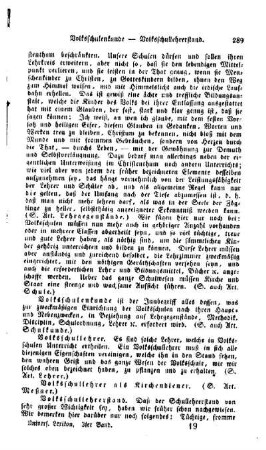 Volksschullehrer als Kirchendiener, (s. Art. Meßner)