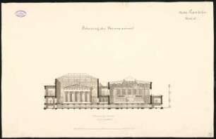 Wettbewerb Museumsinsel, Berlin: Antikes Museum: Längsschnitt