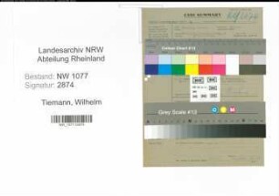 Entnazifizierung Wilhelm Tiemann , geb. 00.00.0000 (Kraftfahrer)