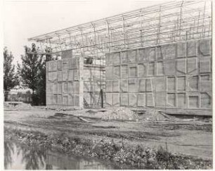 USA Pavillon, Zagreb: Ansicht Pavillon im Bau