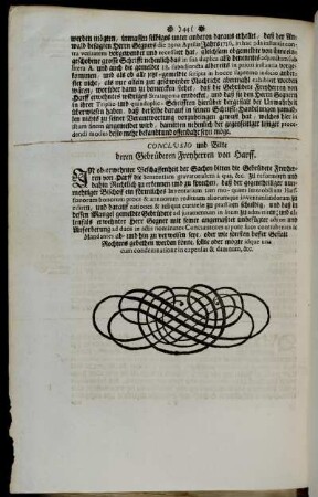 Conclusio und Bitte deren Gebrüderen Freyherren von Harff.