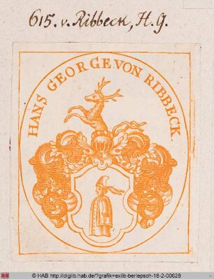 Wappen des Hans Georg von Ribbeck