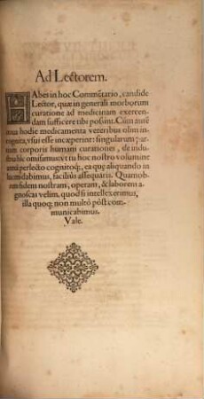 Ioannis Guintherii Andernaci ... Medici Clarissimi, De Medicina Veteri Et nova tum cognoscenda, tum faciunda : Commentarii duo, 2