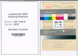 Entnazifizierung Friedrich Berndsen , geb. 10.08.1905 (Polizist)