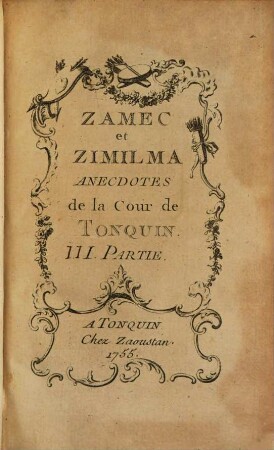 Zamec et Zimilma : Anecdotes de la Cour de Tonquin. 3