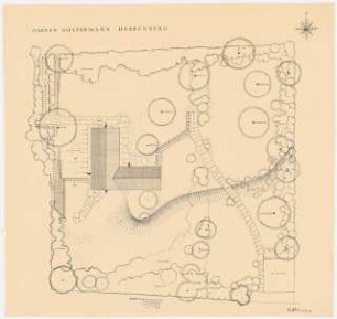 Garten Goltermann, Herrenberg: Übersichtsplan 1:100
