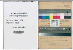 Entnazifizierung Wilhelm Loose , geb. 30.07.1908 (Handl.Gehilfe)
