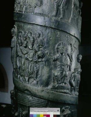 Bernwardssäule & Christussäule — Messiasbekenntnis des Petrus