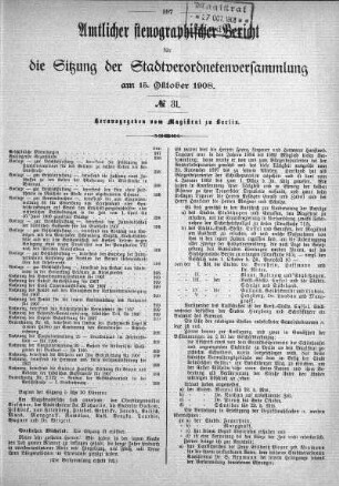 No. 31, 15. Oktober 1908