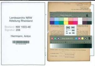 Entnazifizierung Anton Herrmann , geb. 13.02.1890 (Lehrer)
