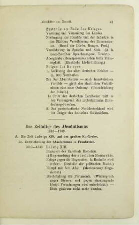 Das Zeitalter des Absolutismus 1648-1789