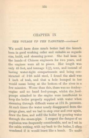 Chapter IX. The voyage up the Yangtsze - continued