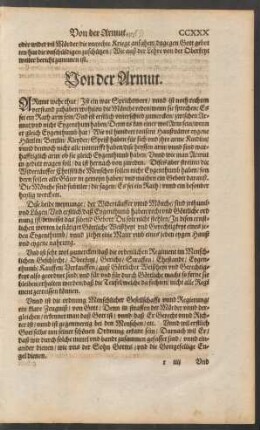 Von der Armut.