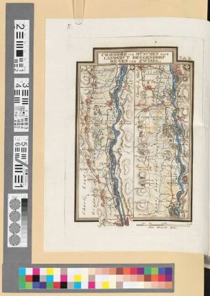 Reise Atlas von Bajern oder Geographisch-geometrische Darstellung aller bajrischen Haupt- und Landstraßen mit den daranliegenden Ortschaften und Gegenden : nebst Kurzer Beschreibungen alles dessen, was auf und an einer jeden der gezeichneten Straßen für den Reisenden merkwürdig seyn kann. [Gewidmet] Joseph August Grafen von Toerring. 43, Chaussée Von München Nach Landshut Deggendorf Regen Und Zwisel : Tab. B