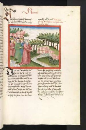 Moses schlägt in Kadesch Wasser aus einem Felsen