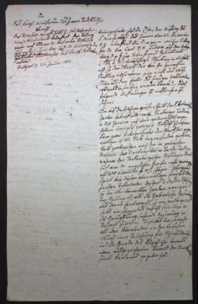 Sendung C. F. H. Ludwigs an das Naturalienkabinett