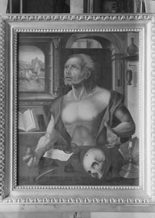 Der heilige Hieronymus als Büßer in seinem Studierzimmer