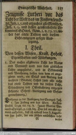 Zeugnisse Lutheri vor das Licht der Welt das im Finstern leuchtet ...
