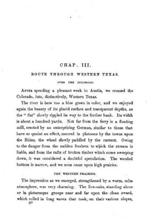 Route Through Western Texas