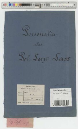 Saß, Georg, Polizeiwachtmeister