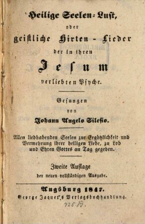 Heilige Seelen-Lust