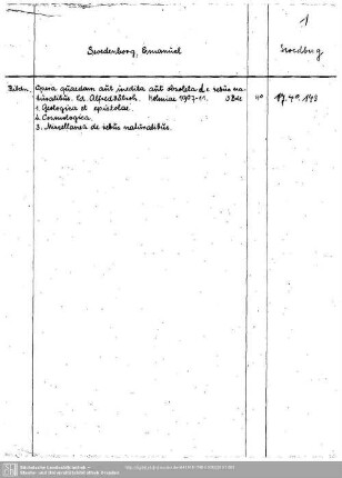 Swedenborg, Emanuel