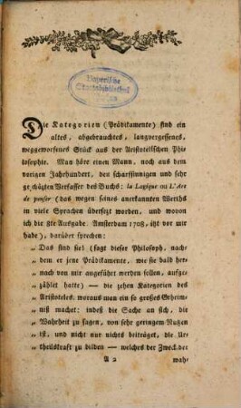 Kantische Denkformen oder Kategorien