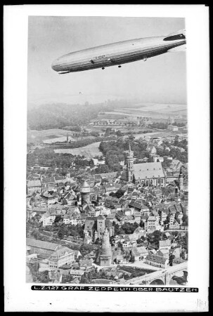 LZ 127 Graf Zeppelin über Bautzen