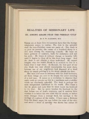 Realities of missionary life. III. Among arabs near the persian gulg