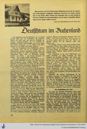 Deutschtum im Buchenland.
