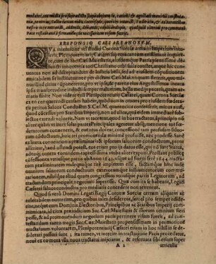 Responsio ad propositiones Tractatus pacis Generalis a Legatis Coronae Sueciae Osnabrugae ... editas ...